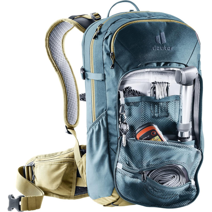 Велосипедний рюкзак Deuter Attack 20 з протектором, 20 л, Atlantic-Desert