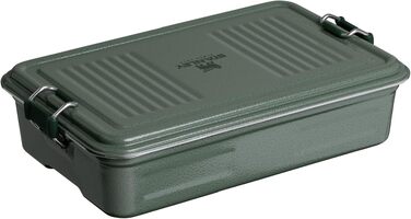 Ланчбокс зі сталі STANLEY 1913 Classic Box 1.2L/2.0L, герметичний контейнер для їжі, BPA-free, колір Hammertone Green