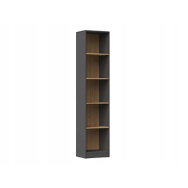 Стелаж TopEshop 40 x 182 x 30 см, антрацит, дуб артизан