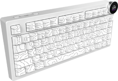 Бездротова механічна клавіатура Ajazz AK820 V2 White Peach Switch (AK820-V2-WP-S-W)