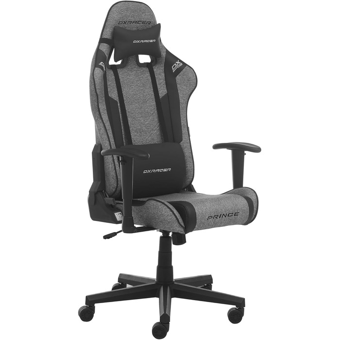 Ігровий/Офісний крісло DXRacer PRINCE 2.2 FD01 - чорно-сірий, з регулюванням висоти та функцією гойдання