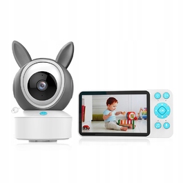 Бездротова поворотна відеоняня FHD з Wi-Fi, камерою TUYA, LCD-дисплеєм та ZOOM