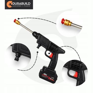 Акумуляторна мийка високого тиску Durabuild 30 бар, 500 Вт, 5 м