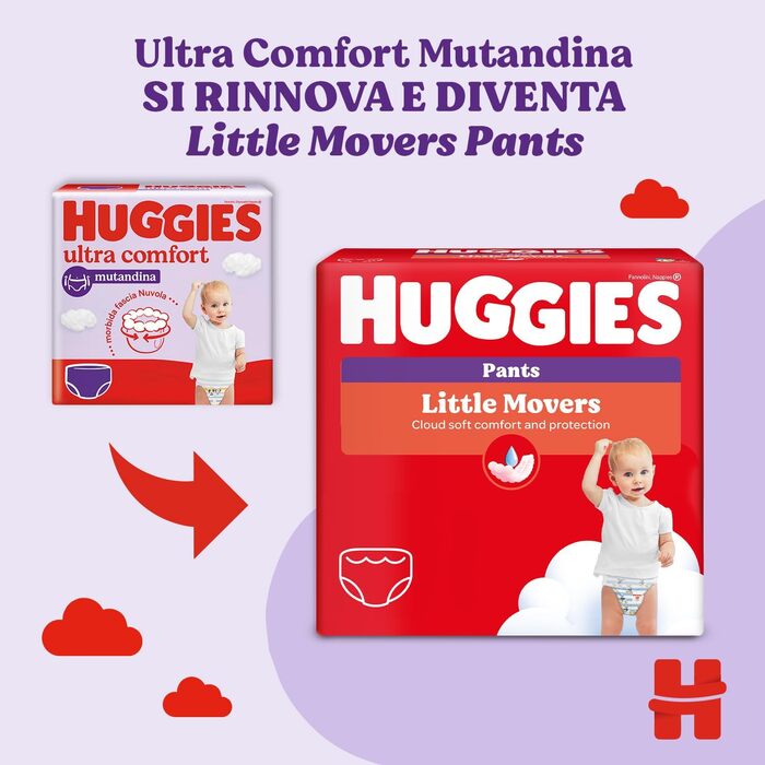 Підгузки-трусики Huggies Ultra Comfort, розмір 5 (12-17 кг), 68 шт