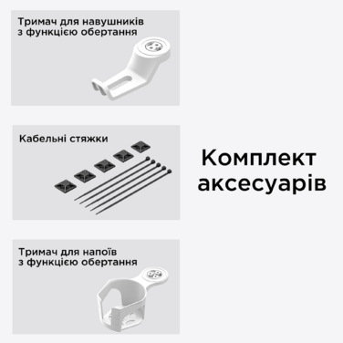 Стіл з електрорегулюванням висоти Anda Seat Xtreme 1600x800 White