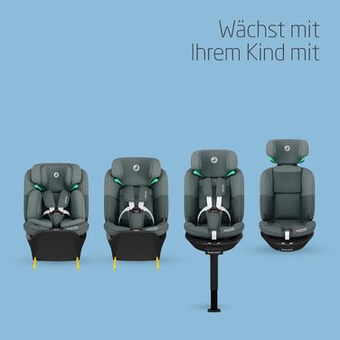 Дитяче автокрісло Maxi-Cosi Emerald 360 S i-Size з ISOFIX, для дітей від 40 до 150 см (Tonal Graphite)