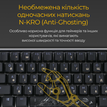 Механічна клавіатура Ducky One 3 Mini Cherry MX Red RGB Black UA