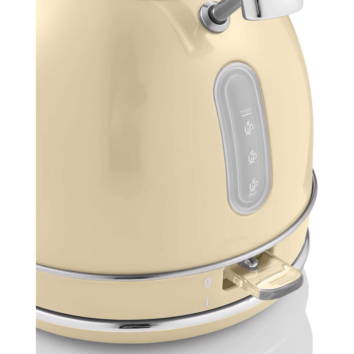 Електрочайник Swan Retro 1,8 л, вінтажний дизайн, Strix, бездротовий, BPA-free нержавійка, 3000 Вт, кремовий
