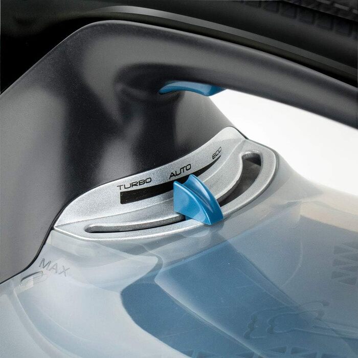Праска парова BLACK+DECKER BXIR2401E, 2400 Вт, пластик, чорна/синя, резервуар 230 мл