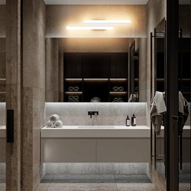Світильник Klighten настінний LED 56 см, 18 Вт, 1250 Лм, сучасний, чорний, для спальні, вітальні, коридору, сходів, тепле світло 3000K, 110-240В