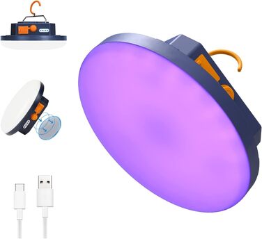 Кемпінговий LED ліхтар 5600mAh, магніт, димірування, 1500 лм, 15Вт, для туризму, риболовлі, дому, аварійного живлення