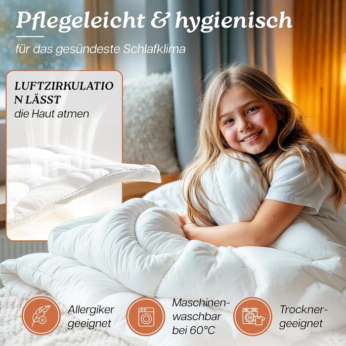 Літня ковдра Premium Duvet 135x200 см, гіпоалергенна всесезонна ковдра для сну