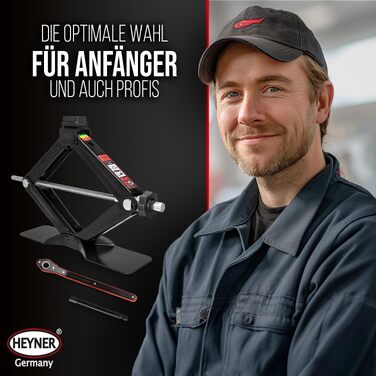 Ножичний домкрат HEYNER на 2 тонни для BMW, сертифікований TÜV