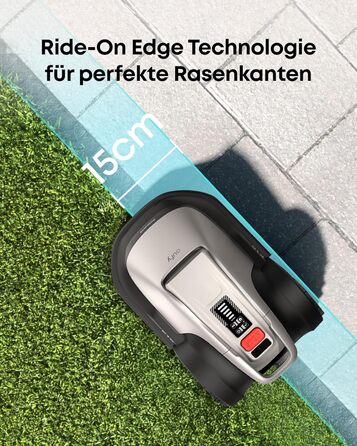 Робот-газонокосилка Eufy E15 без дроту, для саду до 800 м², TrueVision, Smart-навігація, уникнення перешкод, керування через додаток