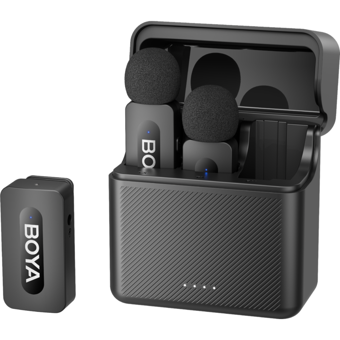 Бездротовий петличний мікрофон BOYA BY-V35 TRS for camera Black