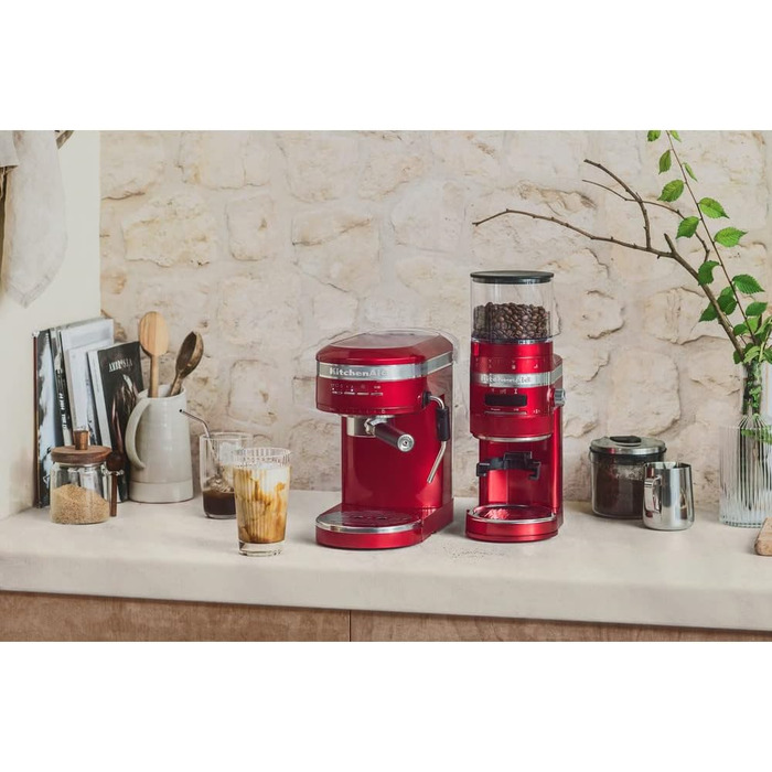 Кавомолка KitchenAid Artisan, червона «Любовне яблуко», електрична, модель KI5KCG8433