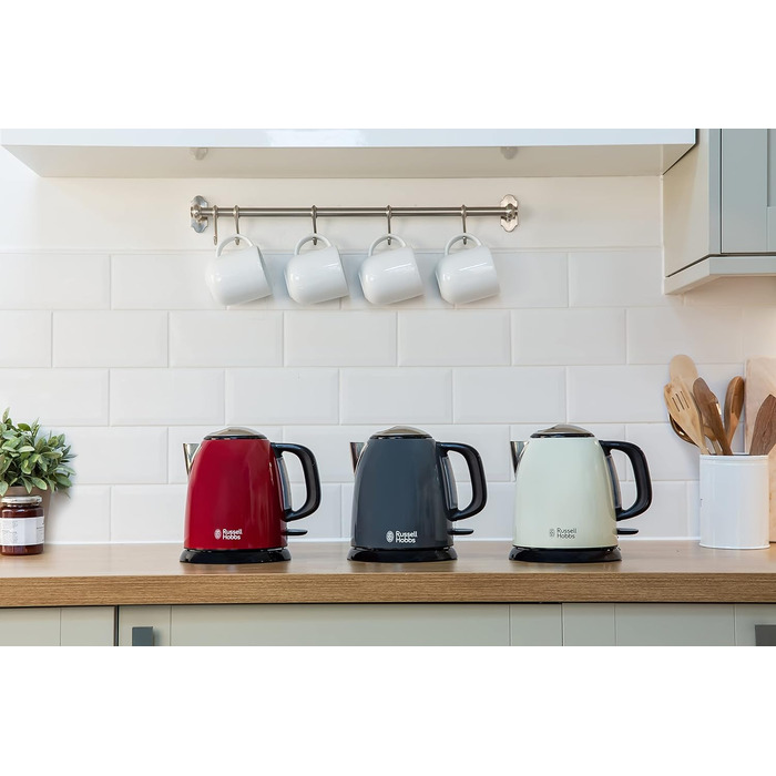 Тостер Russell Hobbs Colours+ нержавіюча сталь, 2 широкі слоти, розморожування, 6 режимів, 1000 Вт