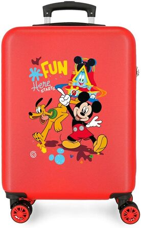 Дитяча валіза Disney Mickey & Minnie, червона, універсальна