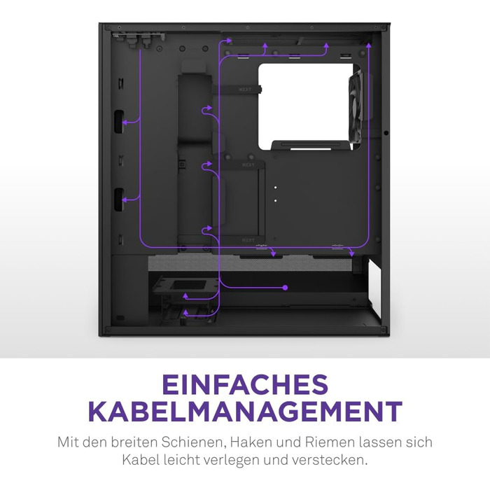 NZXT H5 Flow RGB 2024 – компактний ATX корпус для геймінгу з високим повітряним потоком, F360 RGB, підтримка радіаторів 360 мм (фронт) і 240 мм (верх), загартоване скло, чорний