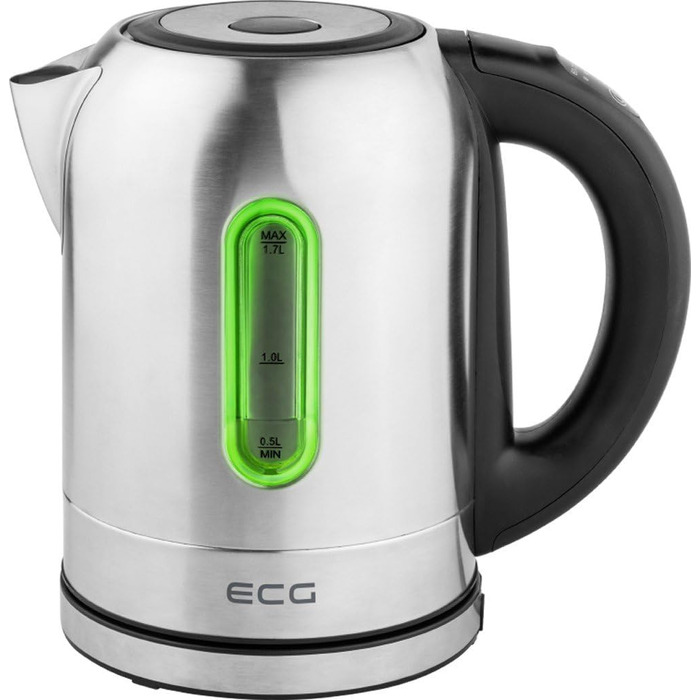 Електрочайник ECG RK 1785 Colore, 1,7 л, нержавійка, підсвічування 5 кольорів