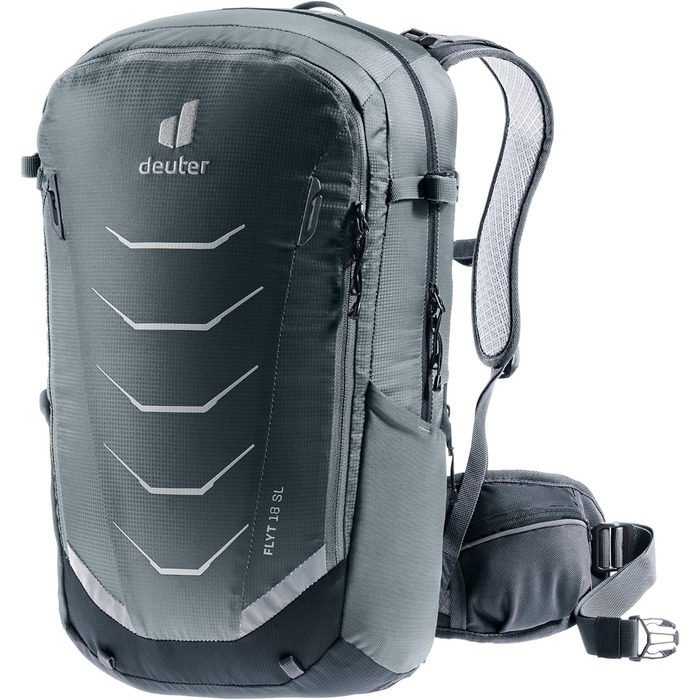 Жіночий велосипедний рюкзак Deuter Flyt 18 SL з протектором, 18 л, графітово-чорний