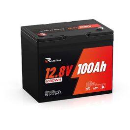 LiFePO4 акумулятор 12V 100Ah Group 24 з алюмінієвим корпусом, BMS 100A, IP65 — легкий сонячний акумулятор для кемпера, човна та сонячних систем