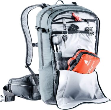 Велосипедний рюкзак Deuter Flyt 14 з протектором, графітово-чорний