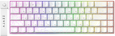 Ігрова магнітна клавіатура Ajazz AK680 V2 Ice Island Magnetic Switch (AK680-V2-I-S-W)