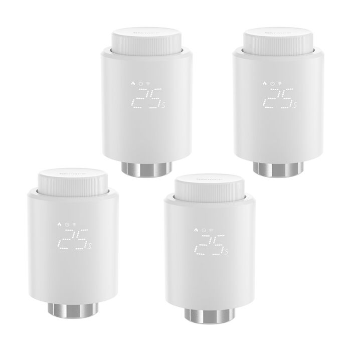 SONOFF TRVZB Zigbee Розумний термостат для радіатора, 4 шт., енергозбереження, програмування, сумісний з Alexa/Google Home/Home Assistant, Zigbee 3.0 Hub