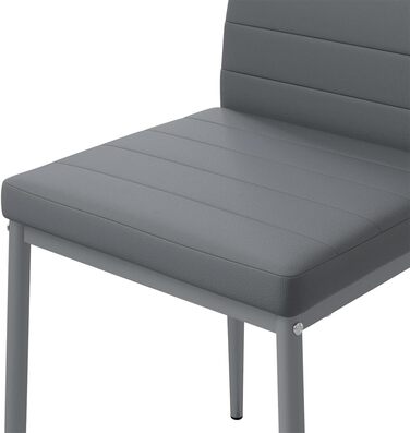 Стілець для їдальні Vicco Grand сірий, комплект 4 шт., 42,5x48 см