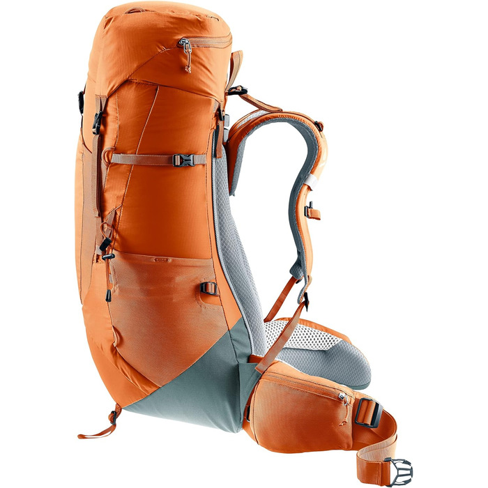 Рюкзак Deuter Aircontact Lite 40+10 л для трекінгу, каштаново-бірюзовий, легкий, одноколірний