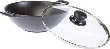 Wok Kela 24 см з кришкою, решіткою, паличками, чавунний, для індукції, набір Mini