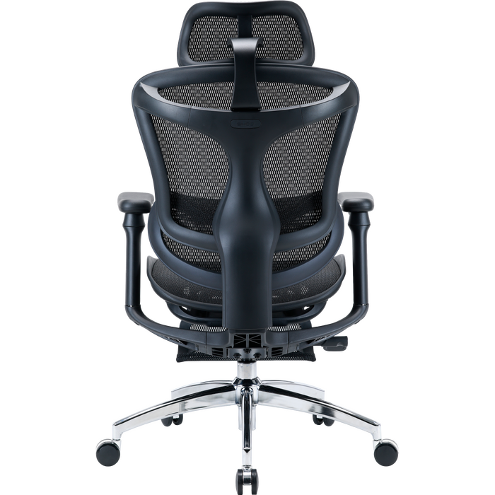 Крісло офісне з підставкою для ніг Sihoo DORO C300L Mesh Black with footrest