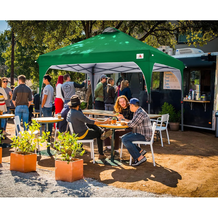 Павільйон садовий ABCCANOPY водонепроникний 3x3м, зелений Waldgrün, з сумкою для транспортування та комплектом кріплення