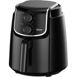 Аерофритюрниця Midea MF-TN35D2 3,5 л, без олії, 200°C, таймер 60 хв, мультифункціональна, чорна