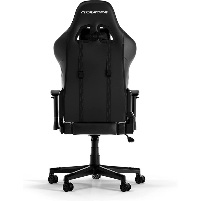 Ігрове крісло DXRacer PRINCE L чорне, штучна шкіра, оригінал