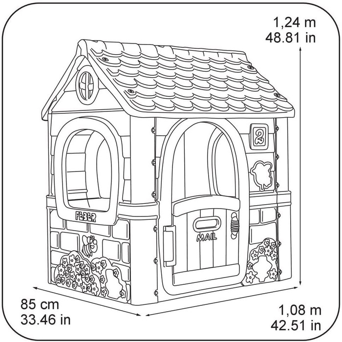 Дитячий ігровий центр 6-в-1 FEBER Multi-Aktivitätshaus: боулінг, футбол, баскетбол, дартс, ігри з м'ячем, розвиваючі ігри для дітей від 3 років