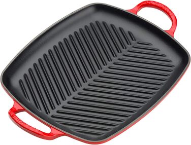 Гриль-пательня Le Creuset Signature прямокутна, чавун, 30 см, Kirschrot (вишневий)