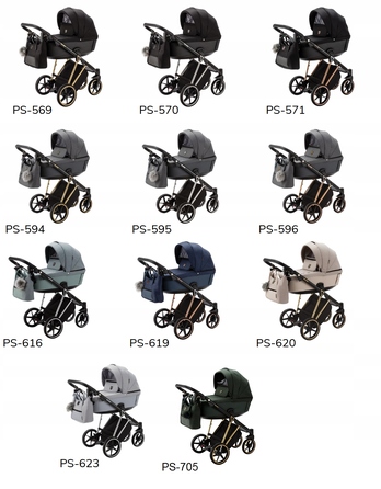 Дитячий візок 4в1 ADAMEX BELISSA SPECIAL EDITION PS-620 + автокрісло BUZ PRO TAUPE + база