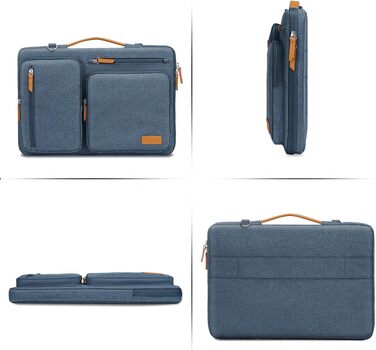 Чохол-сумка для ноутбука MOSISO 360° захисна сумка для MacBook Pro M1 M2 M3 M4 M5, Lenovo, HP (14 дюймів, колір Haze Blue)