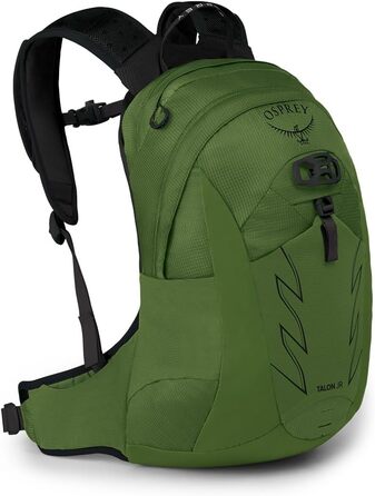 Дитячий рюкзак Osprey Talon Jr Green Belt/Black, унісекс, для активного відпочинку