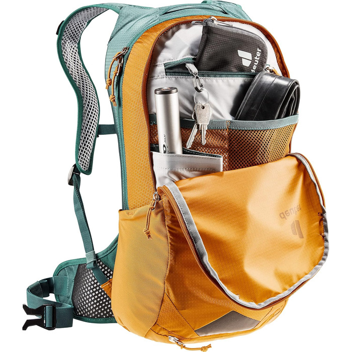 Велорюкзак Deuter Race Air 10, 10 л, кориця/синій, для велосипеда