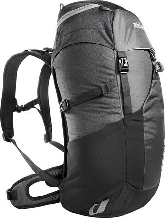 Рюкзак для походів Tatonka Hike Pack 32 л з вентиляцією спини та дощовиком, легкий і зручний туристичний рюкзак, чорний/сірий