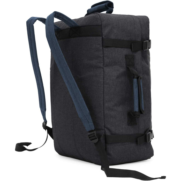 blnbag M3 – компактний надлегкий туристичний рюкзак 35 л, чорний антрацит, універсальний, з м’якими регульованими лямками або як сумка з ручкою, унісекс