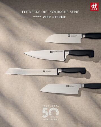 Набір ножів ZWILLING Vier Sterne (4 зірки), 3 предмети, нержавіюча сталь, Made in Germany