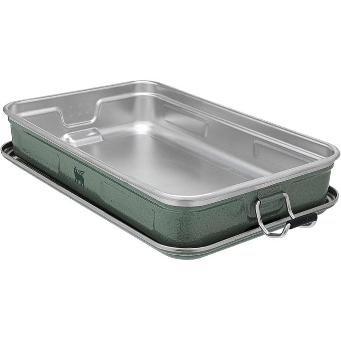 Ланчбокс зі сталі Stanley Classic 1.2L Hammertone Green — герметичний контейнер для їжі з нержавіючої сталі, BPA-free