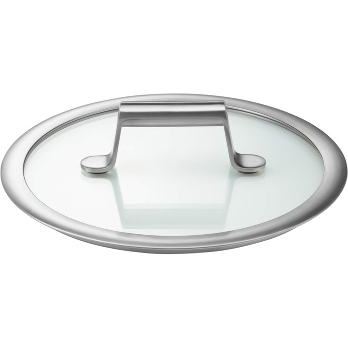 Каструля WMF Comfort Line 1,4 л з кришкою, 16 см, маленька каструля для молока, індукція, матова нержавіюча сталь Cromargan, з мірною шкалою, штабельована, без покриття