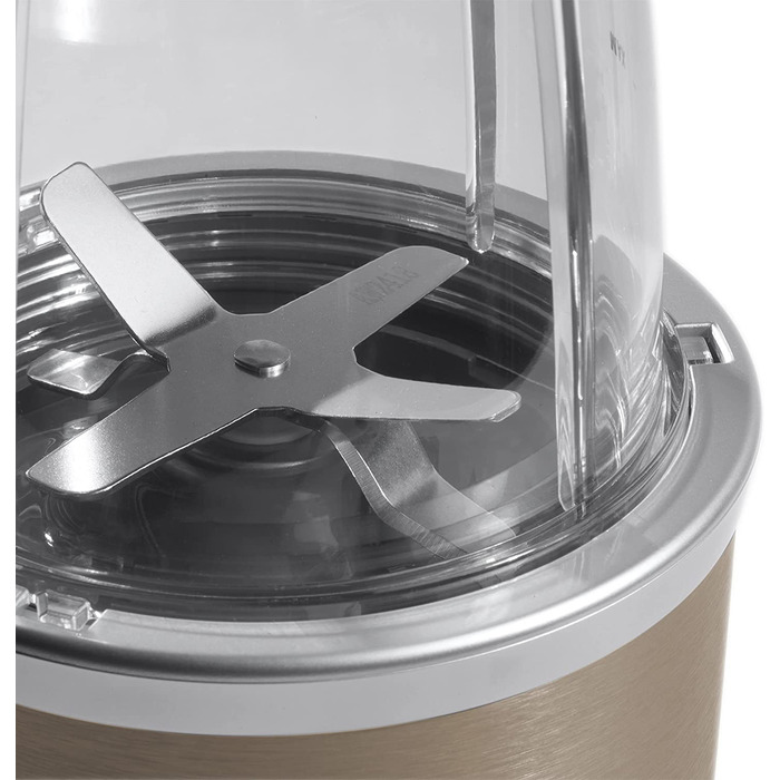 Електричний блендер Nutribullet Pro 900, 900 Вт, 900 мл, 710 мл, шампань, з подрібнювачем, для смузі, багатофункціональний, комплект з 7 аксесуарами (NB910CP)