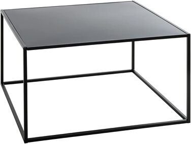 Журнальний стіл HAKU Möbel, чорний, 70x70x40 см, металевий