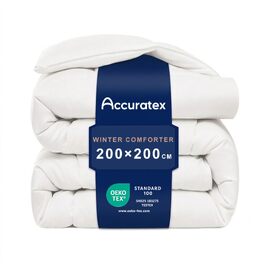Зимова ковдра ACCURATEX 200x200 см, гіпоалергенна альтернатива пуху, щільність 450 г/м², тепла